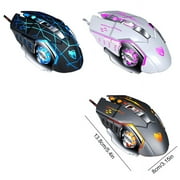 solacol Wired Gaming Mouse 6 Button 3200DPI LED Optical USB Computer Mouse