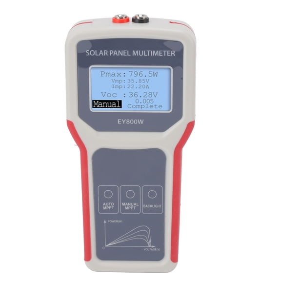 solar panel multimeter MPPT , solar panel multi-function multimeter 165x80x30mm LCD display function solar panel power supply white