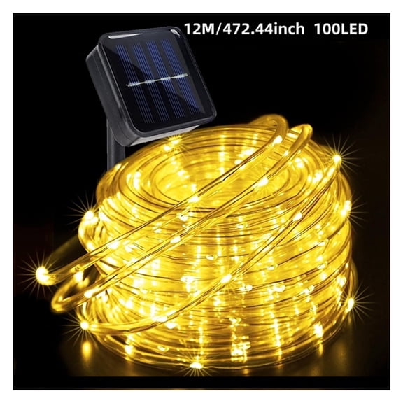solar up down wall light 20 Meter 200 LED 8 Modes Solar PVC Rope String Lights, Waterproof Outdoor Solar Decor Lights For Garden Fence Party Yard Decoration outdoor solar sconce light