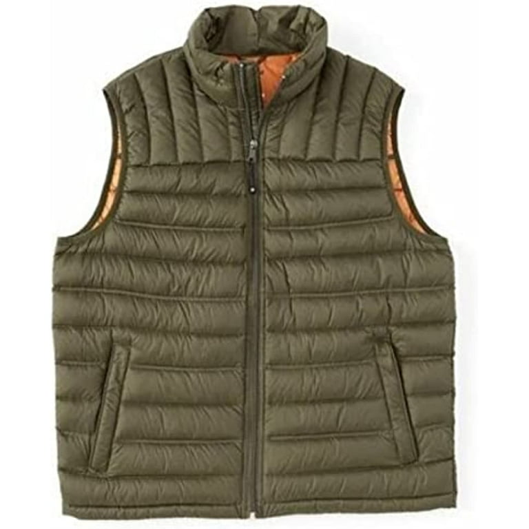 solaris Outdoors Men s Big Tall Duck Down Vest Packable Olive 3XB 3X Large Big
