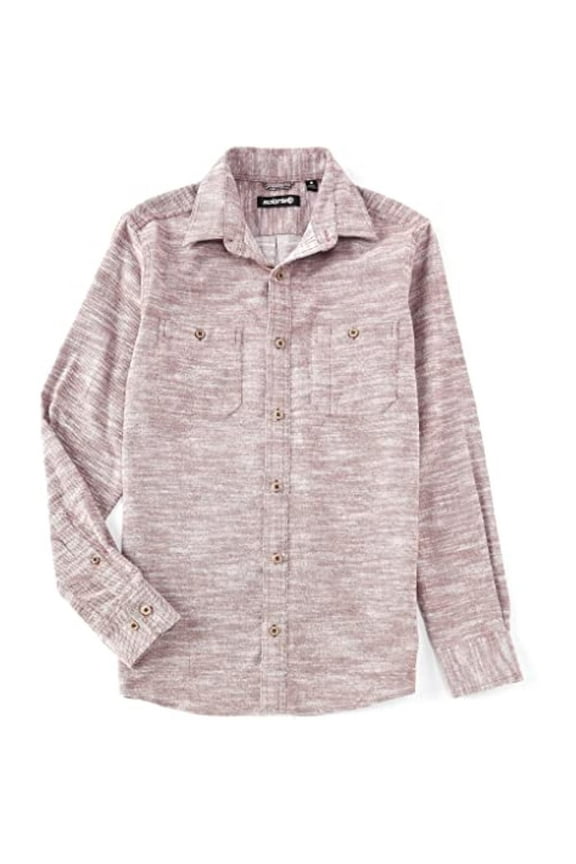 Men's Long-Sleeve Solid NEP 2-Pocket Shirt, Regular and Big & Tall Sizes (Dark Rust, 3X-Large Big, 3XB)