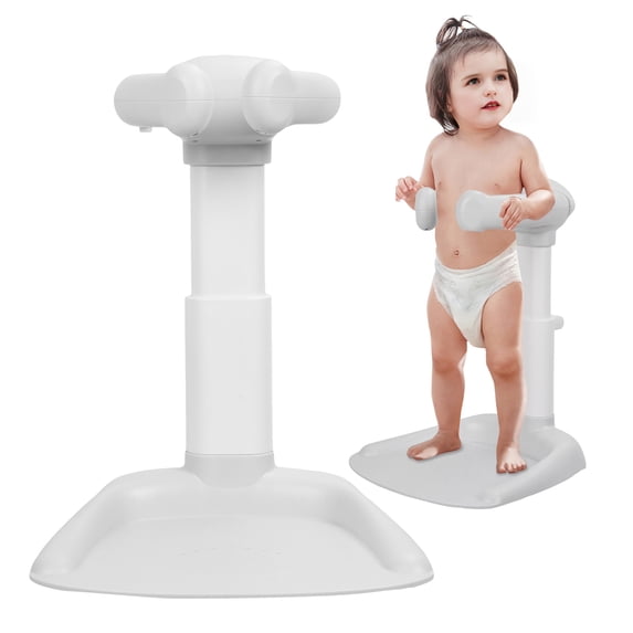 solautey Baby Shower Stand Support, Anti-Pinch Adjustable Shower Tower and Anti-Slip Shower Rack for Toddler Standing Up Themselves,Ideal Gift for Infants 6-36 Months 