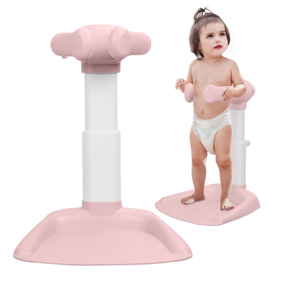 solautey Baby Shower Stand Support, Anti-Pinch Adjustable Shower Tower and Anti-Slip Shower Rack for Toddler Standing Up Themselves,Ideal Gift for Infants 6-36 Months 
