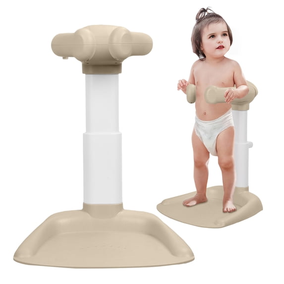 solautey Baby Shower Stand Support, Anti-Pinch Adjustable Shower Tower and Anti-Slip Shower Rack for Toddler Standing Up Themselves,Ideal Gift for Infants 6-36 Months 
