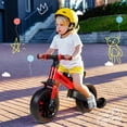 thumbnail image 1 of solautey Balance Bike with Push Handle for Kids 24-60 Months, 6 in 1 Foldable Push Bike with Training Wheels, Pedals, Brakes, Kickstand, Kid Balance Bike Gift & Toys for Boy & Girl, 1 of 9