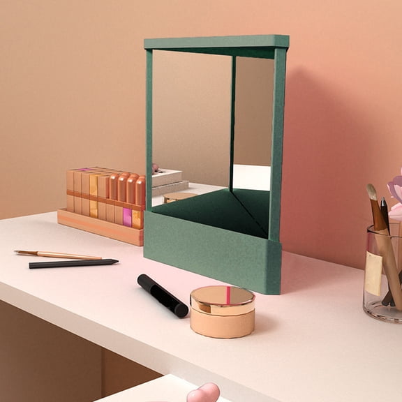 solautey Non-Reversing Mirror with Authentic Image Reflection - Non-Magnifying Mirror for Clear, Accurate Makeup & Grooming, Desktop Vanity Essential