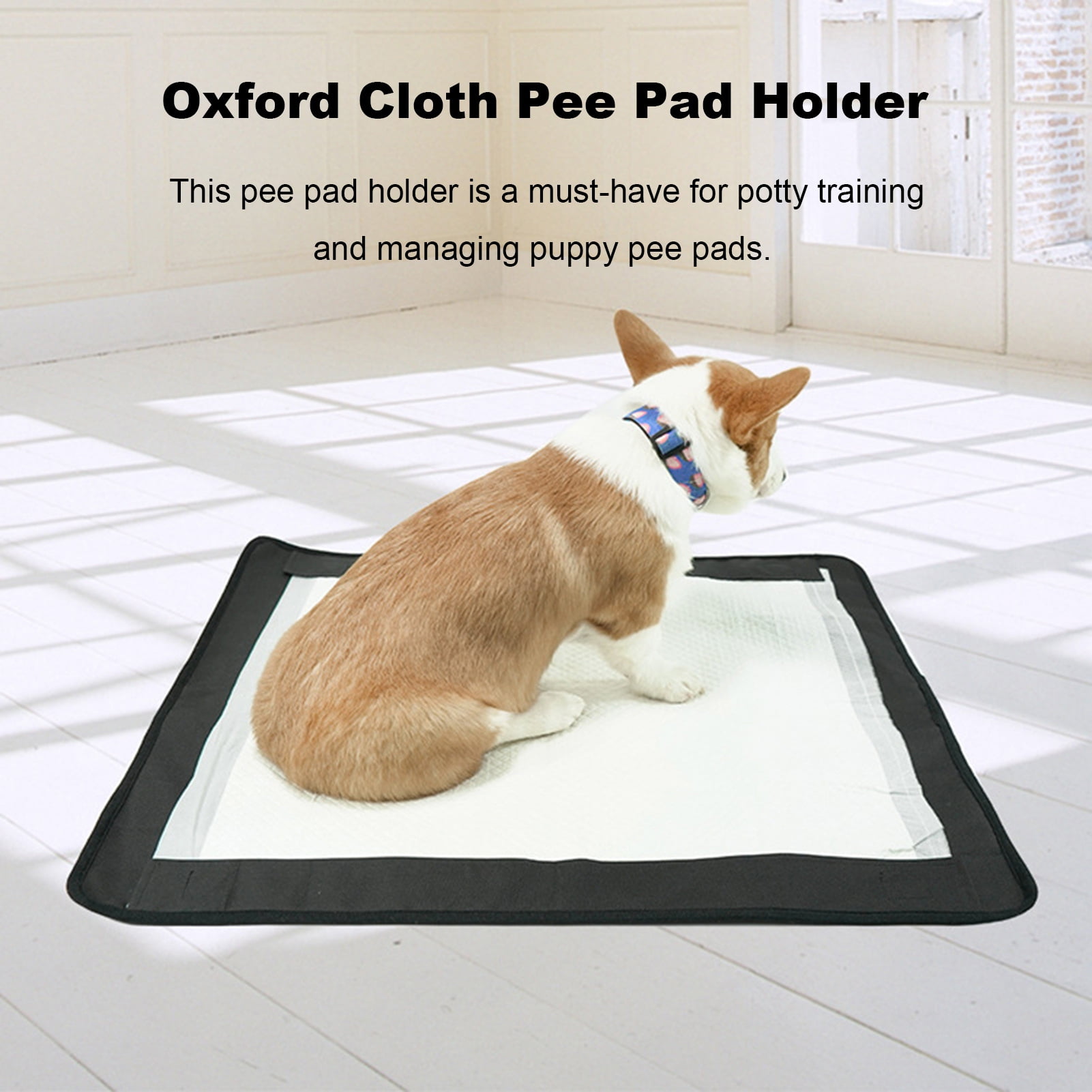 sunsanly Pee Pad Holder Puppy Training Pads Holder with Magnetic Suction Waterproof Dog Potty Tray Dog Toilet Training Tool