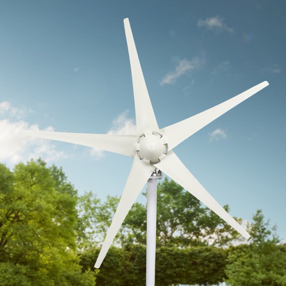 solautey Wind Generator Powerful High Efficiency Weather-Resistant Low Start-up Speed Easy to Install Industrial Energy Windmill Generator Suit for Marine, RV, Home