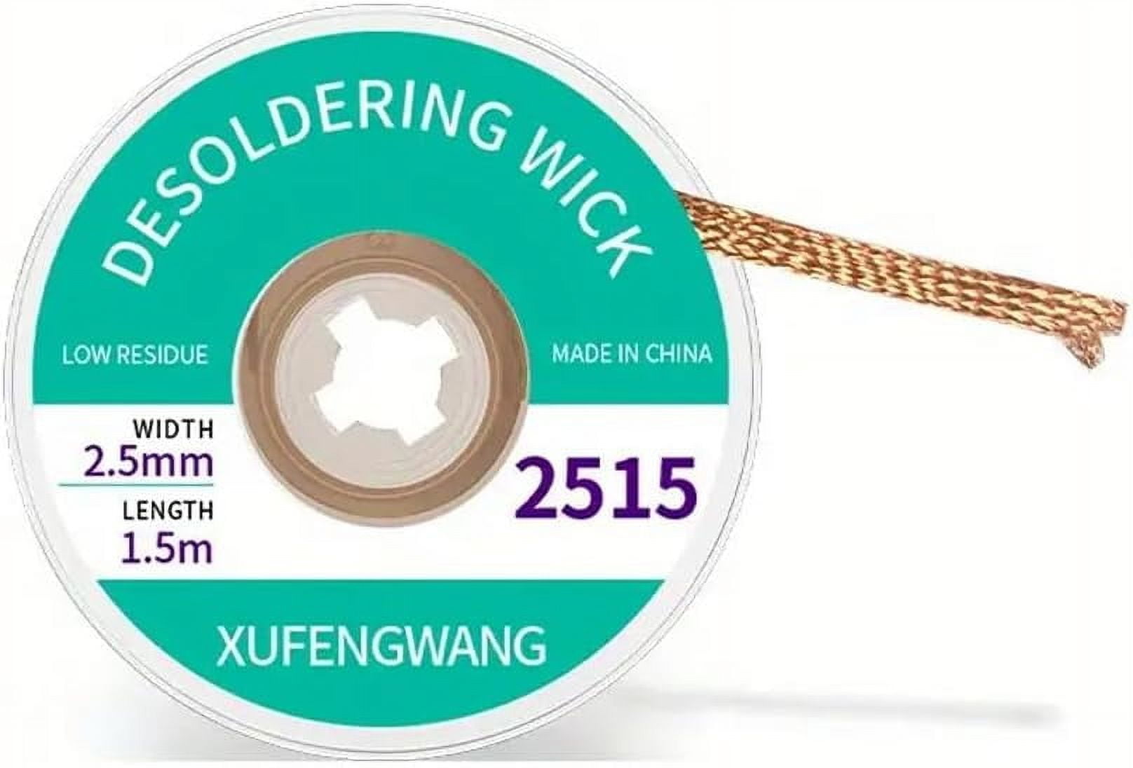 SOLDER WICK BRAID No-Clean Desoldering Braid 0.12 Inch X 5 Feet 5 Pack - View #2