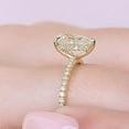 thumbnail image 1 of solitaire jewels 1.35 Pear Moissanite Hidden Halo Engagement Ring For Women, 10K White Gold, 1 of 6