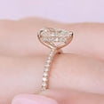 thumbnail image 1 of solitaire jewels 1.35 Pear Moissanite Hidden Halo Engagement Ring For Women, 10K White Gold, 1 of 6