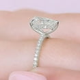 thumbnail image 1 of solitaire jewels 1.35 Pear Moissanite Hidden Halo Engagement Ring For Women, 10K White Gold, 1 of 6