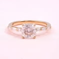 thumbnail image 1 of solitaire jewels 1.5CT Cushion Moissanit Solitaire Engagement Ring For Women, 18K Rose Gold, 1 of 5