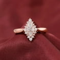 thumbnail image 1 of solitaire jewels 1.5CT Marquise Moissanite Art Deco Engagement Ring For Women, 18K Rose Gold, 1 of 5