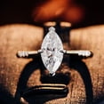 thumbnail image 1 of solitaire jewels 1.5CT Vintage Style Marquise Moissanit Engagement Ring For Women, 14K Yellow Gold, 1 of 7