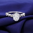 thumbnail image 1 of solitaire jewels 1.75CT Art Deco Oval Moissanite Engagement Ring For Women, 14K Yellow Gold, 1 of 5