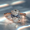 thumbnail image 1 of solitaire jewels 1.75CT Oval Moissanite Solitaire Engagement Ring For Women, 10K Rose Gold, 1 of 5