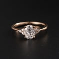 thumbnail image 1 of solitaire jewels 1.7CT Oval Moissanit Engagement Ring For Women, 10K Rose Gold, 1 of 7