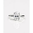thumbnail image 1 of solitaire jewels 1.7CT Oval Moissanit Hidden Halo Engagement Ring For Women, 18K White Gold, 1 of 8