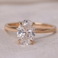 thumbnail image 1 of solitaire jewels 1.7CT Oval Moissanit Solitaire Engagement Ring For Women, 10K Rose Gold, 1 of 7