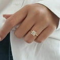 thumbnail image 1 of solitaire jewels 1CT Princess Cut Moissanite Solitaire Engagement Ring For Women, 10K White Gold, 1 of 5