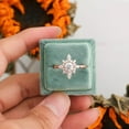 thumbnail image 1 of solitaire jewels 1CT Round Moissanite Art Deco Engagement Ring For Women, 14K Rose Gold, 1 of 7