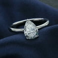 thumbnail image 1 of solitaire jewels 2.25CT Pear Moissanite Solitaire Engagement Ring For Women, 18K White Gold, 1 of 3