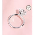 thumbnail image 1 of solitaire jewels 2.5CT IGI Certified Tulip Setting Round Lab Grown Diamond Engagement Ring For Women, 10K White Gold, EF Color VS Clarity, 1 of 5