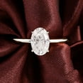 thumbnail image 1 of solitaire jewels 2.5CT Oval Moissanite Solitaire Engagement Ring For Women, 14K White Gold, 1 of 6