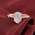thumbnail image 1 of solitaire jewels 2.5CT Oval Moissanite Solitaire Engagement Ring For Women, 18K Rose Gold, 1 of 5