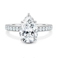 thumbnail image 1 of solitaire jewels 2.5CT Pear Moissanit Solitaire Engagement Ring For Women, 10K White Gold, 1 of 6