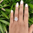 thumbnail image 1 of solitaire jewels 2CT Art Deco Pear Moissanit Halo Engagement Ring For Women, 10K Rose Gold, 1 of 6