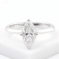 thumbnail image 1 of solitaire jewels 2CT Compass Settiing Marquise Moissanite Solitaire Engagement Ring For Women, 14K White Gold, 1 of 5