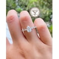 thumbnail image 1 of solitaire jewels 2CT IGI Certified Pear Lab Grown Diamond Hidden Halo Engagement Ring For Women, 14K Yellow Gold, EF Color VS Clarity, 1 of 4