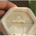 thumbnail image 1 of solitaire jewels 2CT Marquise Moissanit Hidden Halo Engagement Ring For Women, 18K Yellow Gold, 1 of 6
