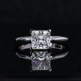 thumbnail image 1 of solitaire jewels 2CT Princess Moissanite Solitaire Engagement Ring For Women, 14K Rose Gold, 1 of 6