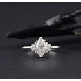 thumbnail image 1 of solitaire jewels Art Deco Marquise Moissanite Engagement Ring For Women, 3CT, 18K Rose Gold, 1 of 5