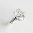 thumbnail image 1 of solitaire jewels 3.75CT Oval Moissanite Solitaire Engagement Ring For Women, 10K White Gold, 1 of 5