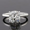 thumbnail image 1 of solitaire jewels 3CT Cushion Moissanite Solitaire Engagement Ring For Women, 10K Yellow Gold, 1 of 8
