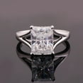thumbnail image 1 of solitaire jewels 5CT Radiant Moissanite Hidden Halo Engagement Ring For Women, 14K Yellow Gold, 1 of 9