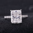 thumbnail image 1 of solitaire jewels 5CT Radiant Moissanite Solitaire Engagement Ring For Women, 14K White Gold, 1 of 9