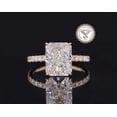 thumbnail image 1 of solitaire jewels IGI Certified 3CT Radiant Hidden Halo Lab Grown Diamond Engagement Ring For Women, EF-VS1, 14K Yellow Gold, 1 of 6