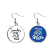 thumbnail image 1 of someday we'll all go mad quote dangle drop winter ice earring jewelry, 1 of 4