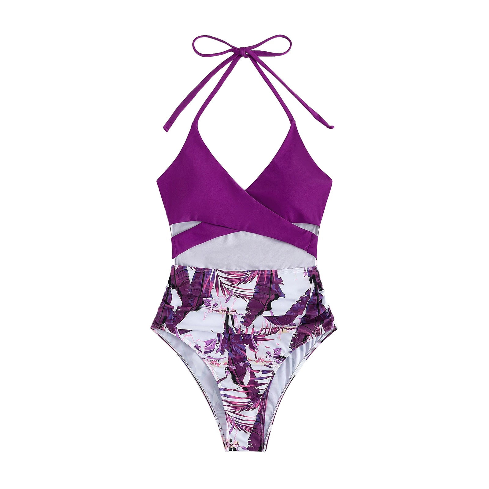 sonwsong Swim Suits, New Sports Swimwear Women's Contrast Color