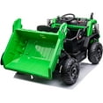 thumbnail image 1 of sopbost 12V Electric Ride-on Dump Truck 1 Seater 2WD Ride on Car with Electric Lifting Dump Bed Ride-on Toys w/ Remote, Green, 1 of 6