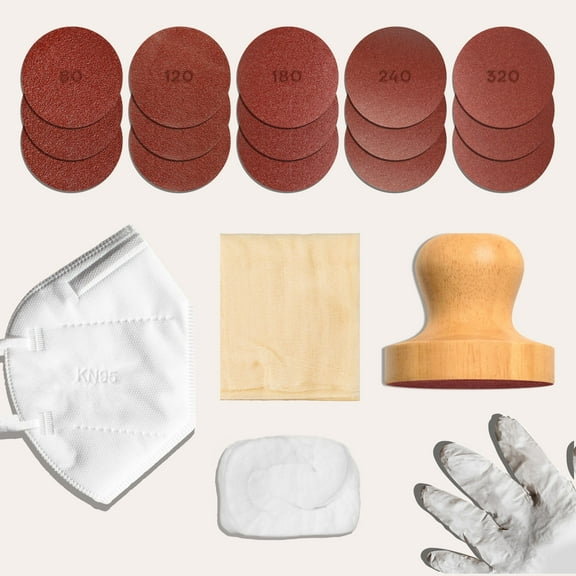 soto Premium Wood Finishing Kit - Ideal for sanding furniture, doors, cabinets + other wood surfaces