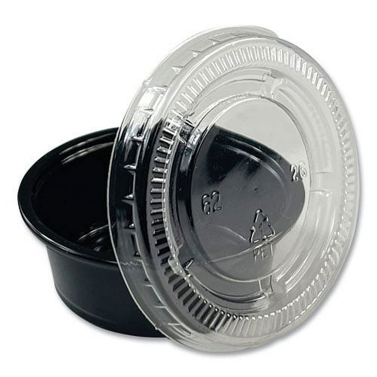 Souffle/Portion Cups, 4 oz, Polypropylene, Black, 2,500/Carton Souffle/Portion Cups, 4 oz, Polypropylene, Black, 2,500/Carton