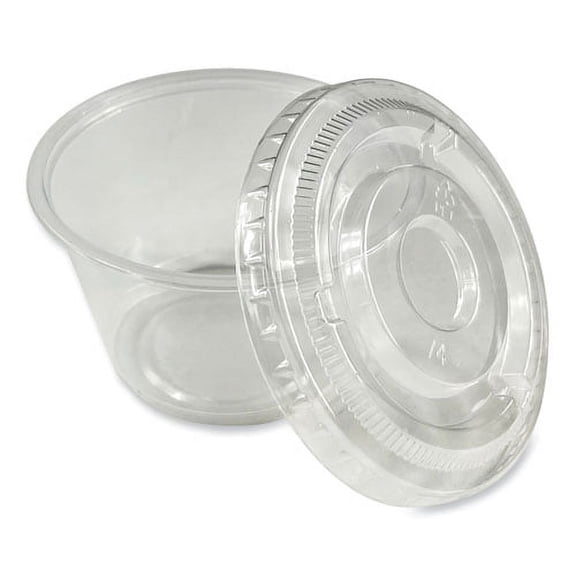 souffle/portion cups, 4 oz, polypropylene, translucent, 2,500/carton | Bundle of 2 Cartons
