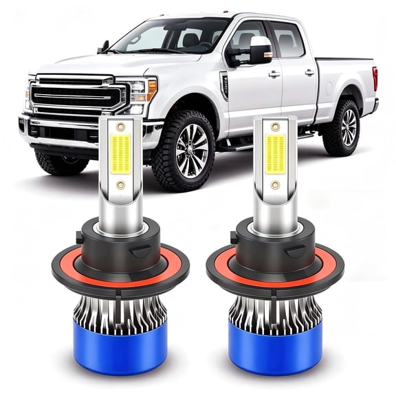 soukeo Fit for Ford F-250 Super Duty 2005-2020 2023 LED Headlight Bulbs,High Low Beam H13,1:1 Halogen Size,Plug and Play,6500K Cool White,2pcs