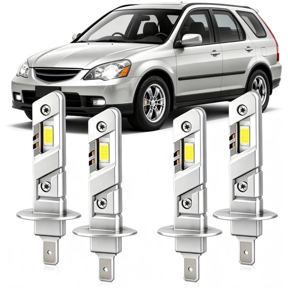 soukeo Super Bright 6500K White Light Bulbs for Honda CR-V 2005 2006, 80,000-Hour Lifespan, High/Low Beam Bulbs, LED Headlight Bulbs 4-Pack